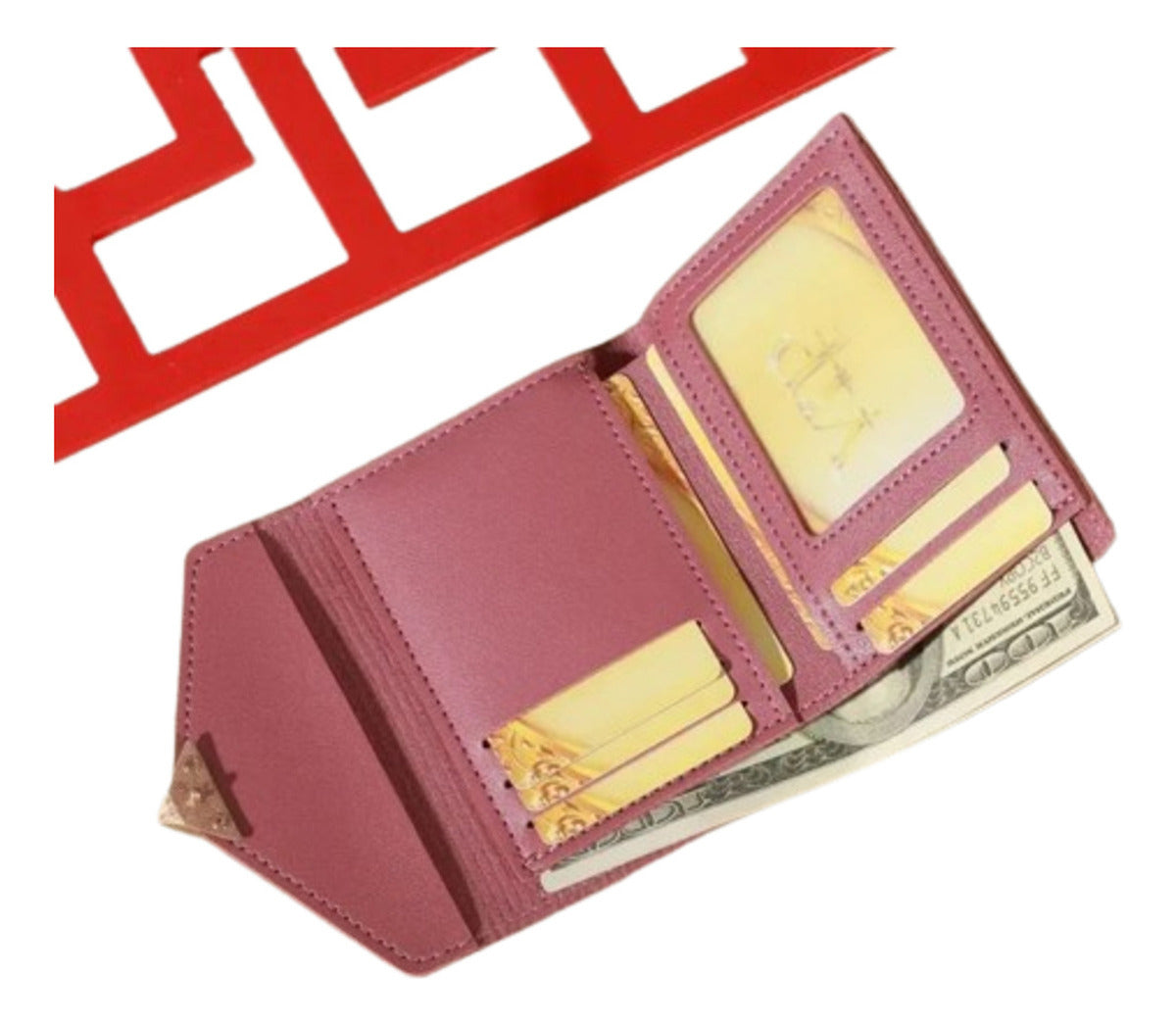 Billetera Cartera Para Mujer De Moda, Plegable