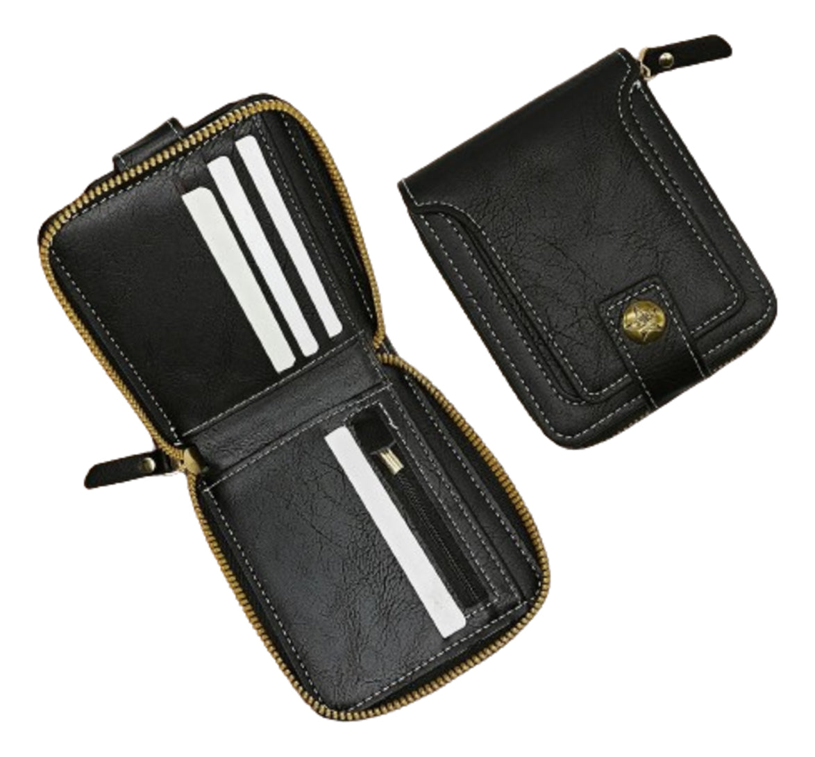 Billetera Pequeña Vintage Unixes, Con Hebilla