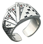 Anillo De Cartas De Juego Con Personalidad Ajustable