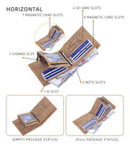 Billeteras Retro Short Distincion De Cuero Con Cremallera