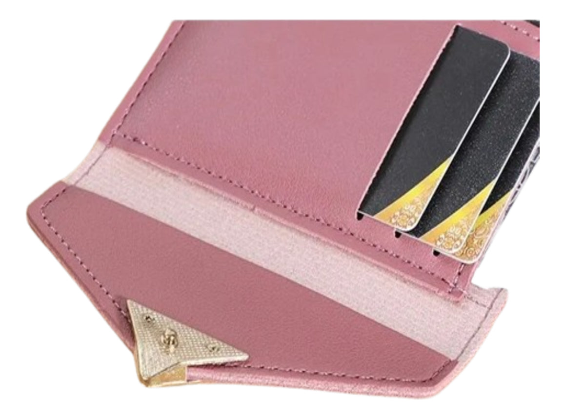 Billetera Cartera Para Mujer De Moda, Plegable