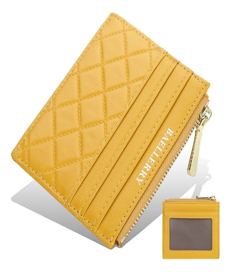 Bolso Tarjeta Mini Cuadros Modedero, Tarjetero Múltiple