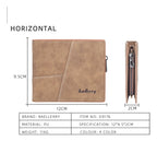 Billeteras Retro Short Distincion De Cuero Con Cremallera