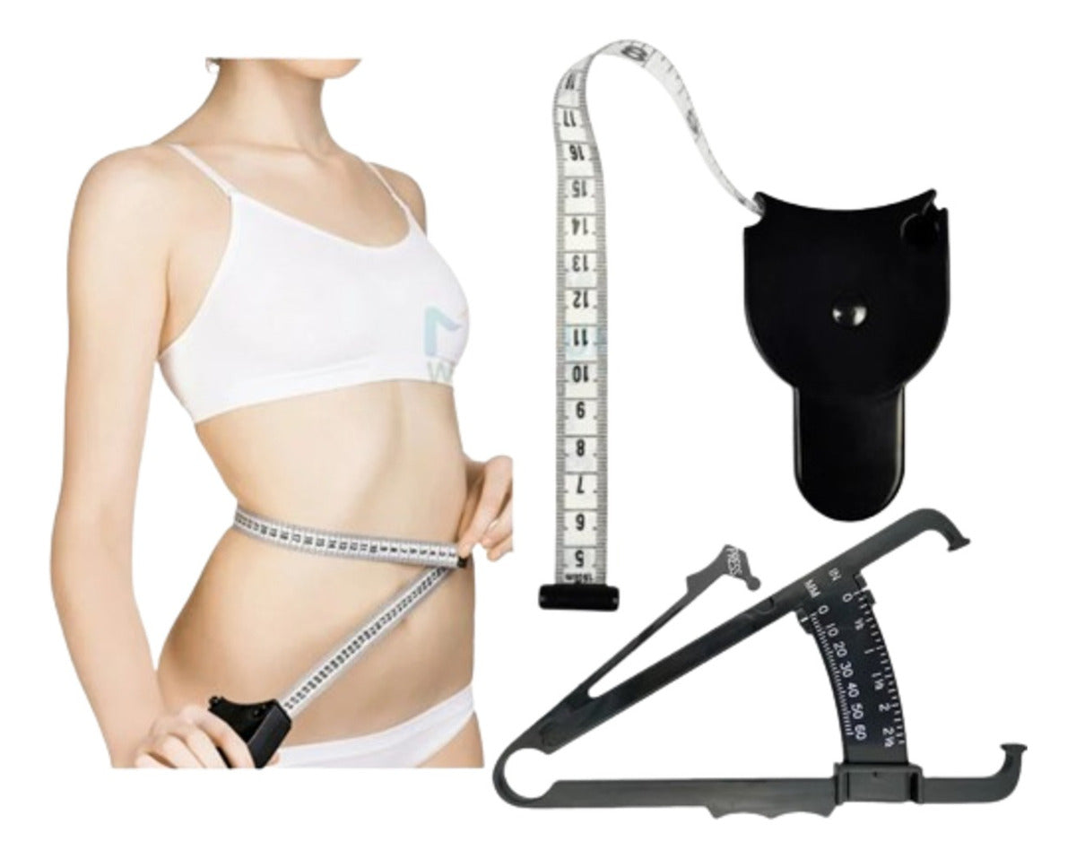 Medidor De Grasa Corporal Adipometro Plicometro Mas Cinta