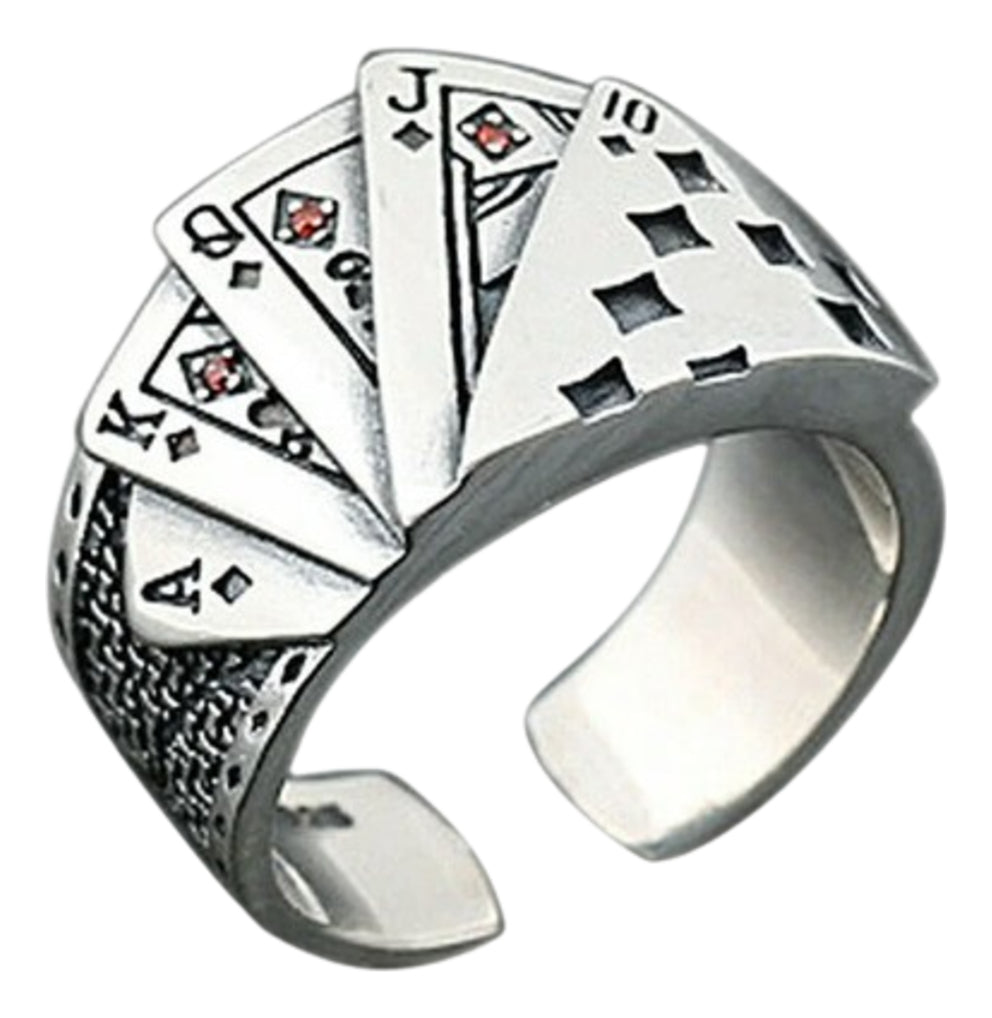 Anillo De Cartas De Juego Con Personalidad Ajustable