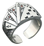 Anillo De Cartas De Juego Con Personalidad Ajustable