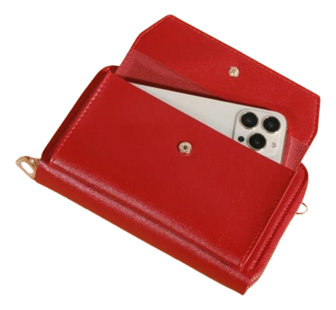 Billetera Bolso Cruzado De Verano Mujer Informal Elegante Color Negro