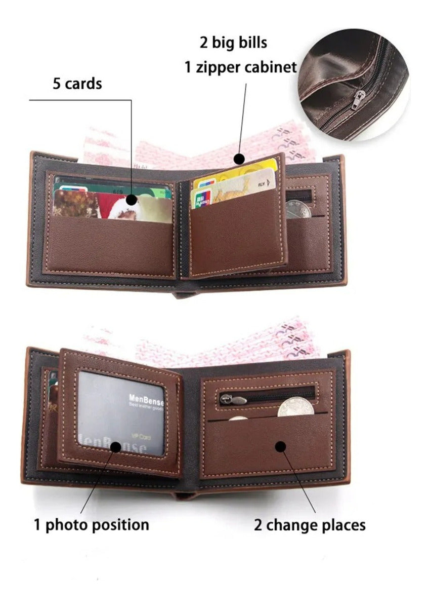 Billetera Cartera Cuero Elegancia, Distinción, Prestigio