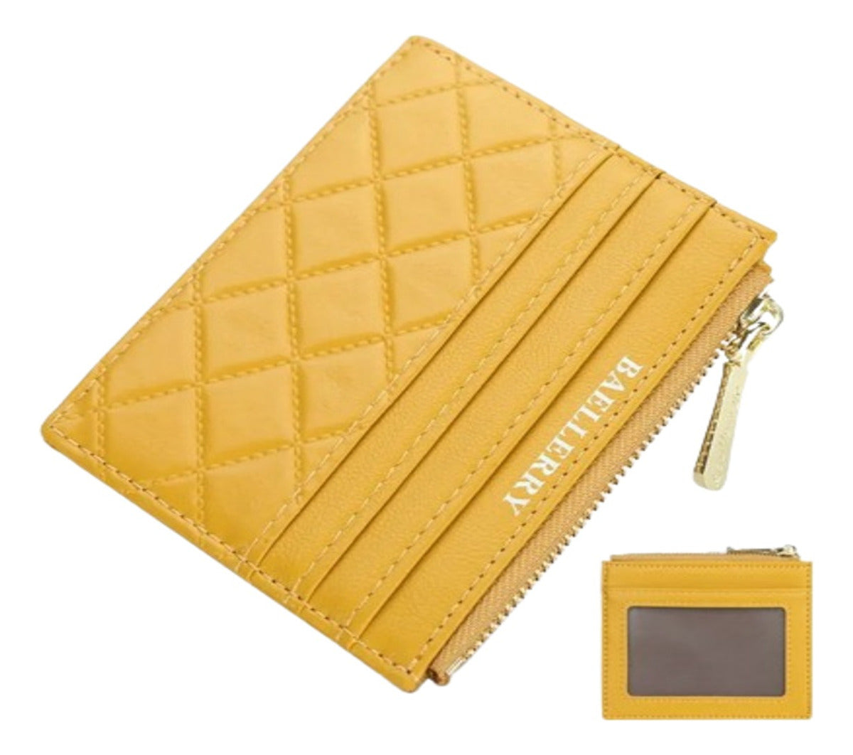 Bolso Tarjeta Mini Cuadros Modedero, Tarjetero Múltiple