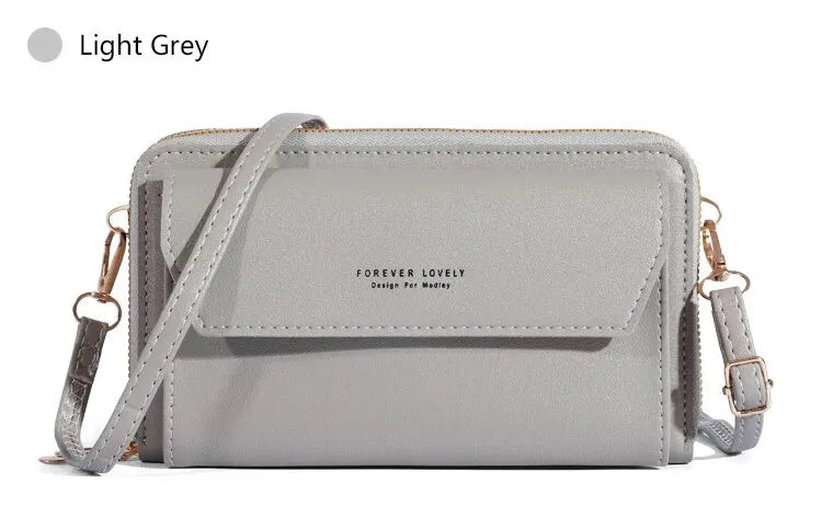 Bolso cruzado de verano para mujer, bolsa pequeña de hombro Simple para teléfono móvil, doble capa, informal, 2023