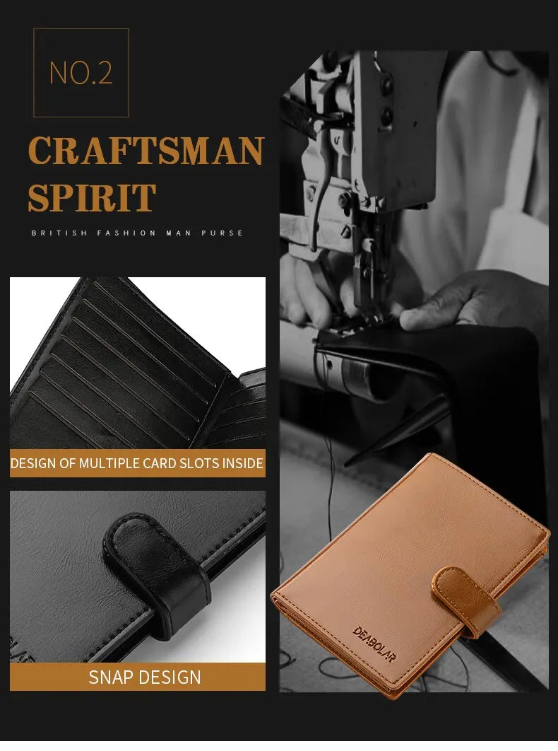 Bolsa de pasaporte de viaje con estilo, tarjetero portátil multifunción, cartera para hombres