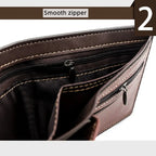 1 unidad de cartera corta clásica de costura de hilo de pantalla de seda atmosférica