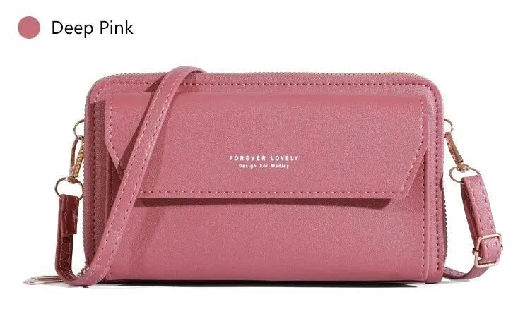 Bolso cruzado de verano para mujer, bolsa pequeña de hombro Simple para teléfono móvil, doble capa, informal, 2023