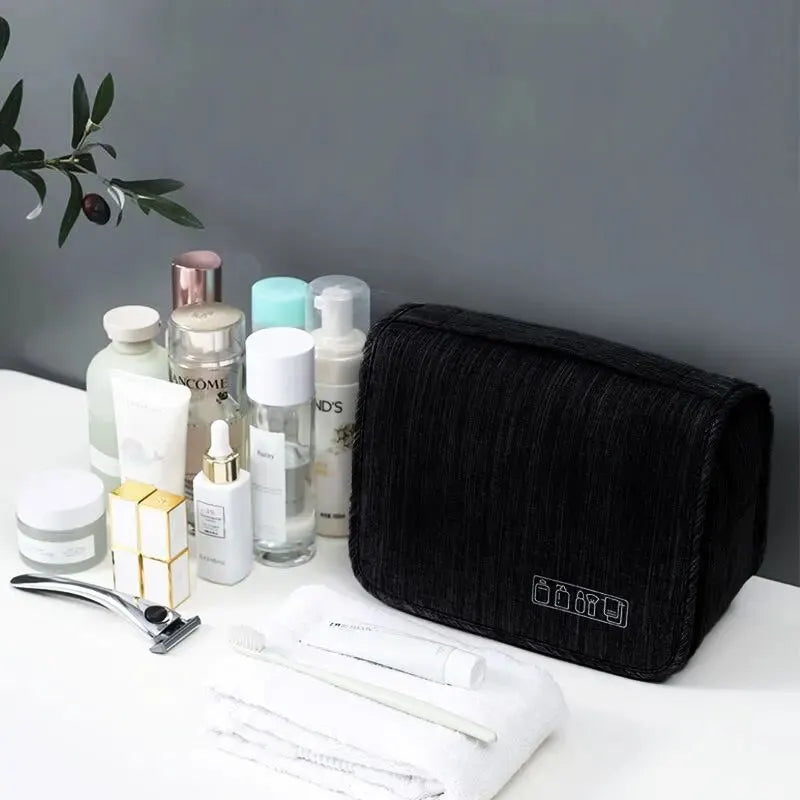 Bolsa de viaje colgante para artículos de tocador, organizador de cosméticos de viaje, bolsa de almacenamiento de accesorios, bolsa de cosméticos de maquillaje con múltiples bolsillos