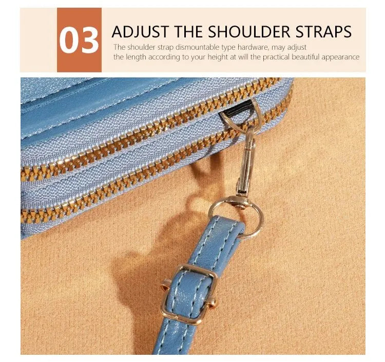 Bolso cruzado de verano para mujer, bolsa pequeña de hombro Simple para teléfono móvil, doble capa, informal, 2023