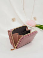 Billetera pequeña con botón a presión