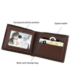 1 unidad de cartera corta clásica de costura de hilo de pantalla de seda atmosférica