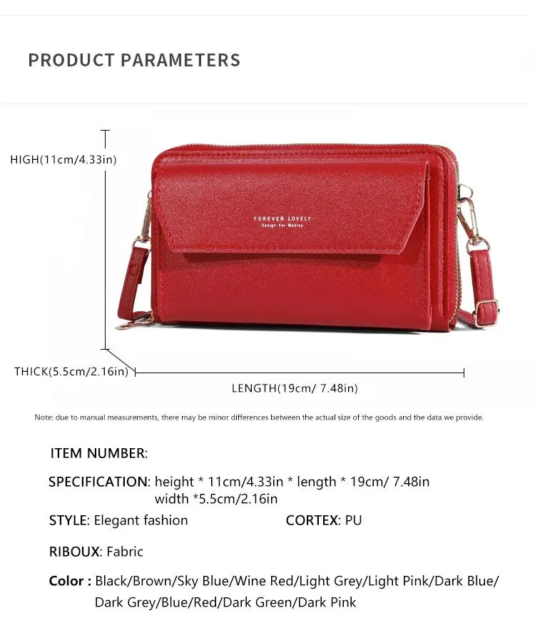 Bolso cruzado de verano para mujer, bolsa pequeña de hombro Simple para teléfono móvil, doble capa, informal, 2023