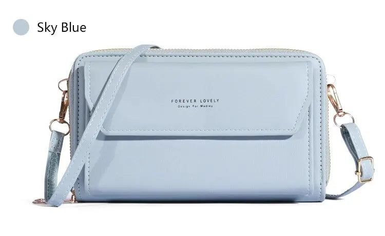 Bolso bandolera pequeño para mujer, monedero y cartera para teléfono móvil