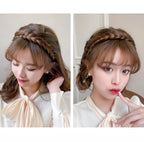 Banda para el pelo de espina de pescado para mujer, peluca perezosa, diadema trenzada, horquilla Bohemia, tocado antideslizante, accesorios para el cabello nupcial