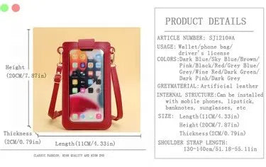 Bolso de cuero suave para mujer