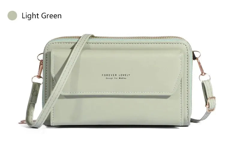 Bolso bandolera pequeño para mujer, monedero y cartera para teléfono móvil