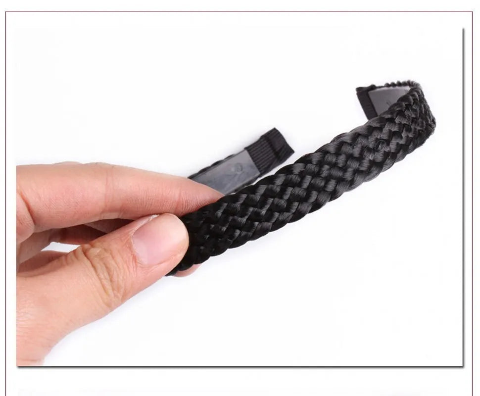 Banda para el pelo de espina de pescado para mujer, peluca perezosa, diadema trenzada, horquilla Bohemia, tocado antideslizante, accesorios para el cabello nupcial