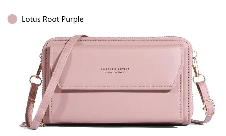 Bolso bandolera pequeño para mujer, monedero y cartera para teléfono móvil