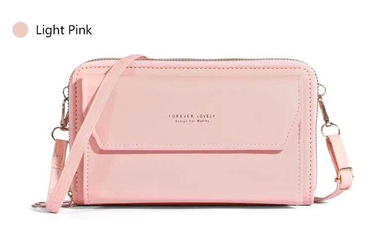 Bolso bandolera pequeño para mujer, monedero y cartera para teléfono móvil