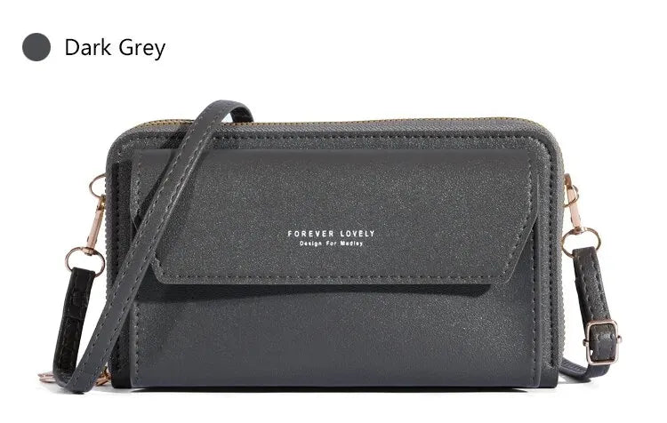 Bolso cruzado de verano para mujer, bolsa pequeña de hombro Simple para teléfono móvil, doble capa, informal, 2023