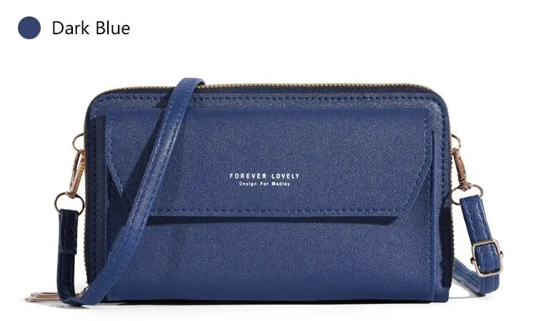 Bolso cruzado de verano para mujer, bolsa pequeña de hombro Simple para teléfono móvil, doble capa, informal, 2023