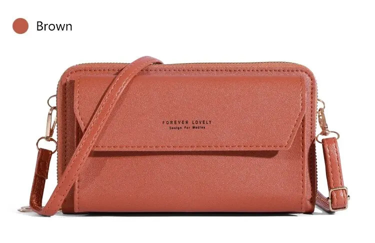 Bolso cruzado de verano para mujer, bolsa pequeña de hombro Simple para teléfono móvil, doble capa, informal, 2023
