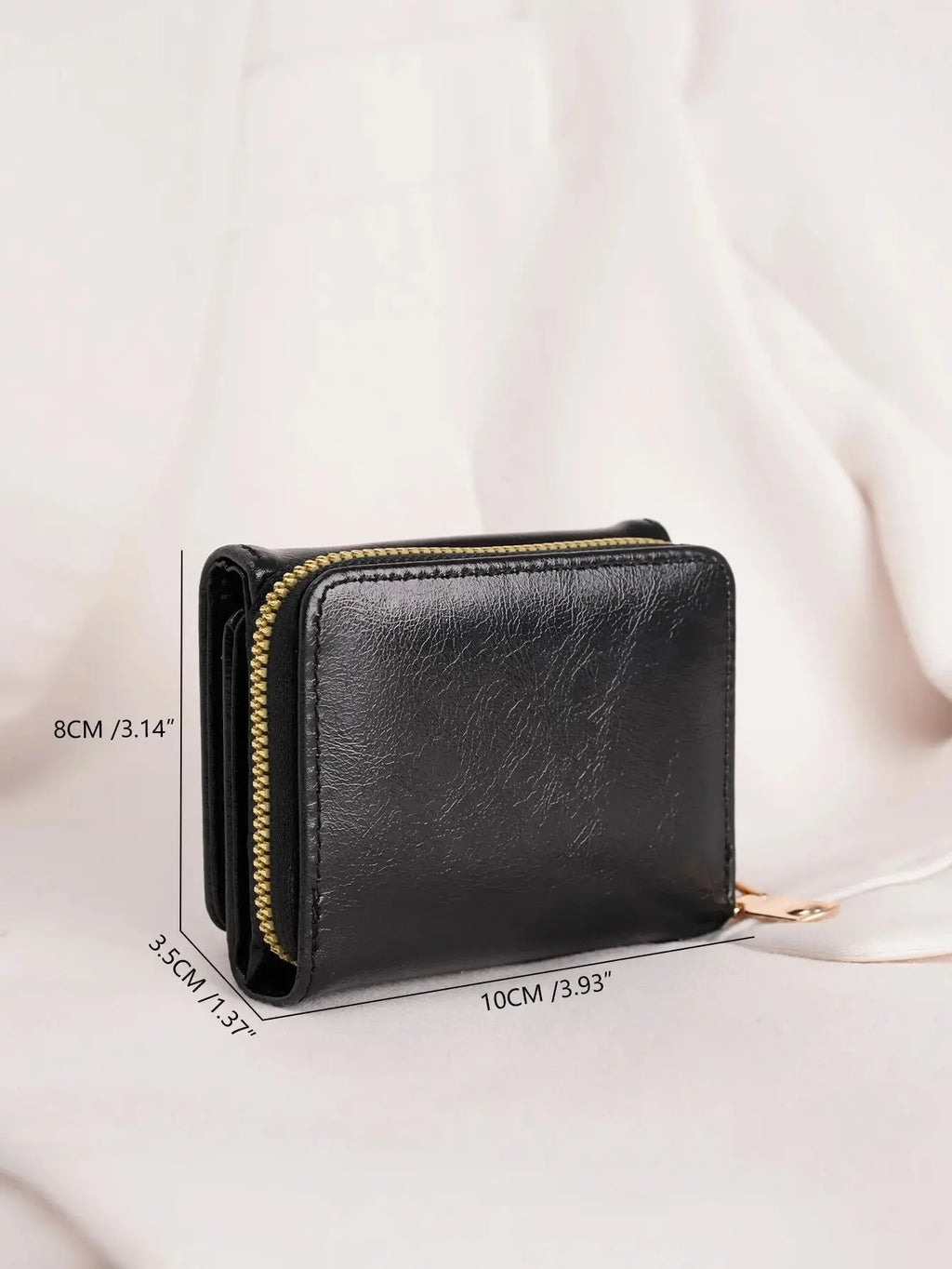 Billetera pequeña con botón a presión