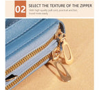 Bolso cruzado de verano para mujer, bolsa pequeña de hombro Simple para teléfono móvil, doble capa, informal, 2023