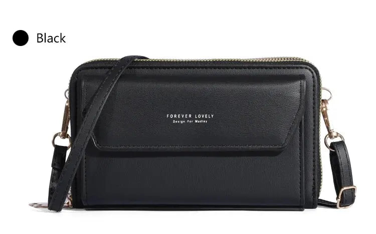 Bolso bandolera pequeño para mujer, monedero y cartera para teléfono móvil