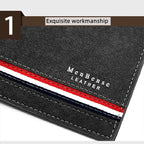 1 unidad de cartera corta clásica de costura de hilo de pantalla de seda atmosférica