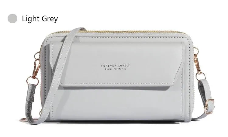 Bolso bandolera pequeño para mujer, monedero y cartera para teléfono móvil