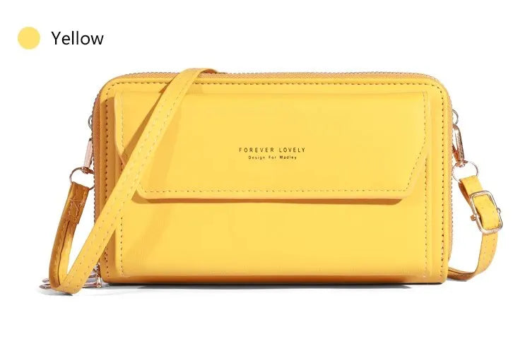 Bolso bandolera pequeño para mujer, monedero y cartera para teléfono móvil