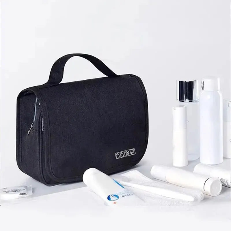 Bolsa de viaje colgante para artículos de tocador, organizador de cosméticos de viaje, bolsa de almacenamiento de accesorios, bolsa de cosméticos de maquillaje con múltiples bolsillos