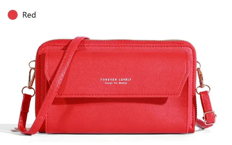 Bolso cruzado de verano para mujer, bolsa pequeña de hombro Simple para teléfono móvil, doble capa, informal, 2023