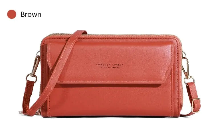 Bolso bandolera pequeño para mujer, monedero y cartera para teléfono móvil