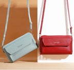 Bolso cruzado de verano para mujer, bolsa pequeña de hombro Simple para teléfono móvil, doble capa, informal, 2023