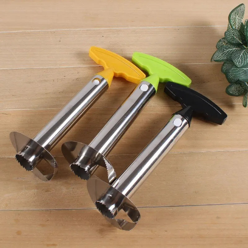 1 pieza, cortador de piña, pelador, pelador de acero inoxidable, herramientas para frutas, utensilios de cocina, accesorios de cocina, artilugios de cocina
