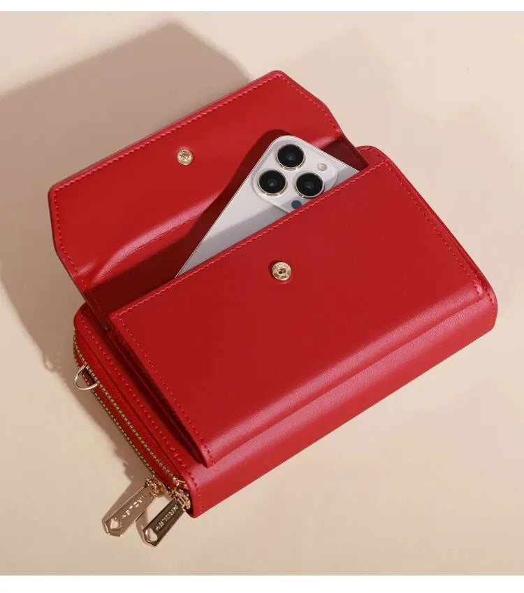 Bolso bandolera pequeño para mujer, monedero y cartera para teléfono móvil