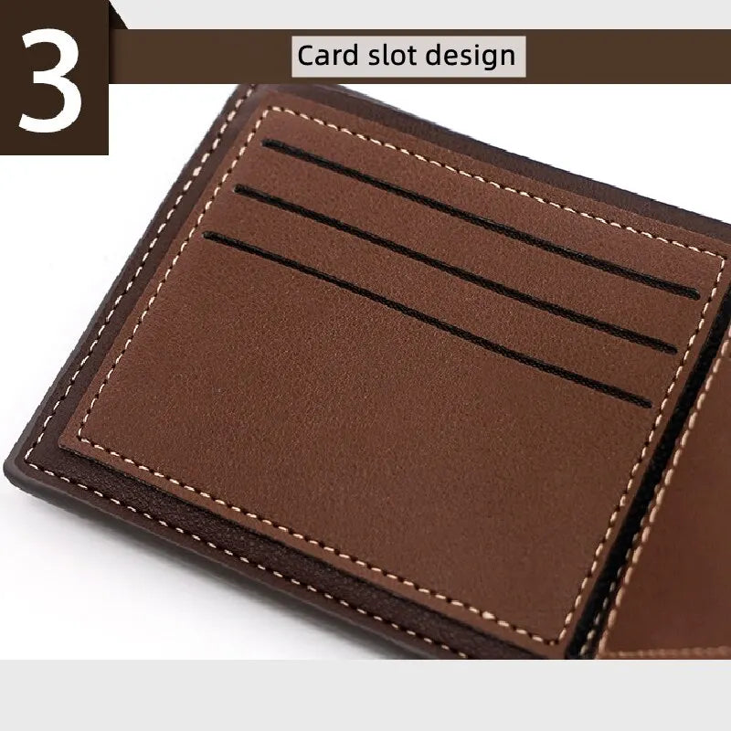 1 unidad de cartera corta clásica de costura de hilo de pantalla de seda atmosférica