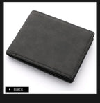 2023 nueva billetera hombre corto dólar clip cremallera simple suave de cuero ligero