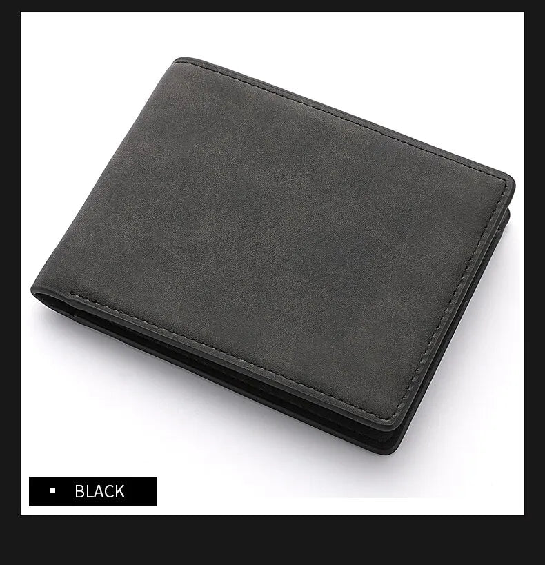 2023 nueva billetera hombre corto dólar clip cremallera simple suave de cuero ligero