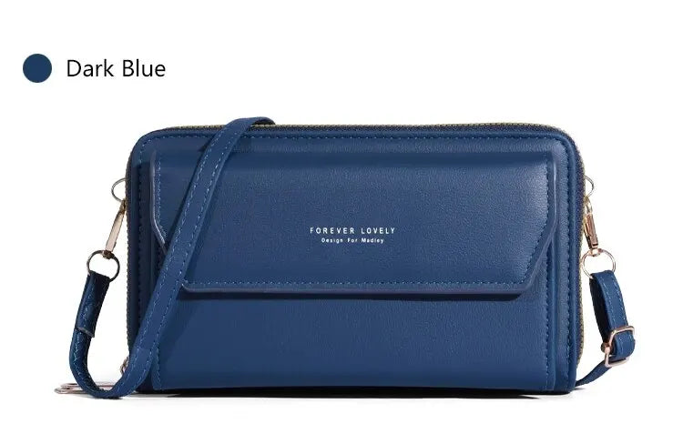 Bolso bandolera pequeño para mujer, monedero y cartera para teléfono móvil